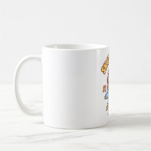 Mug Dinosaure Cute Sur Patins À Roulettes Skateasaur D