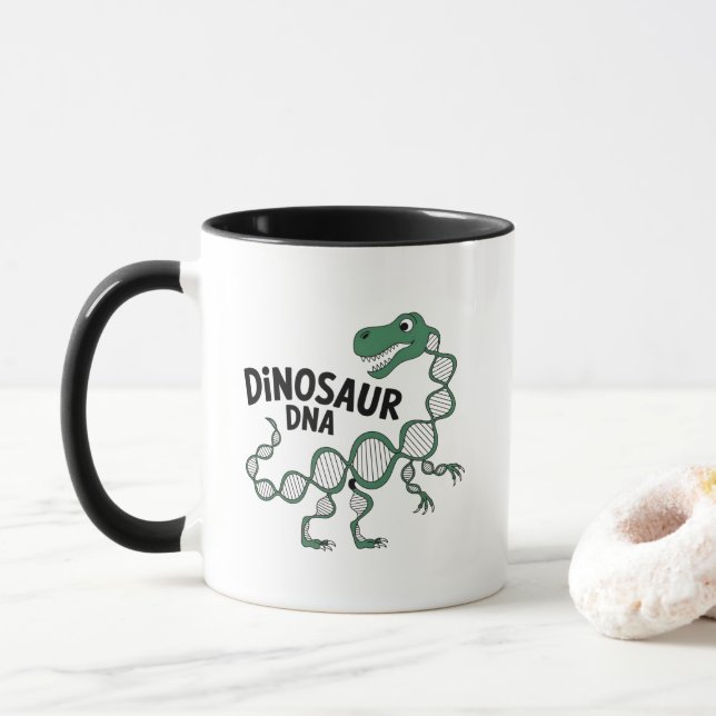 Mug Dinosaure de dessin - Quirky Prehistory Science (Avec donut)