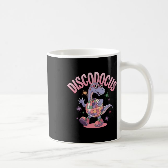 Mug Dinosaure Diplodocus Danse Disco Dino Drôle 70 D (Droite)