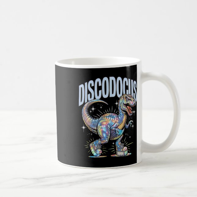 Mug Dinosaure disco Diplodocus dinosaure dansant drôle (Droite)