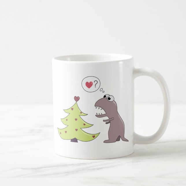 Mug Dinosaure et sapin de Noël (Droite)