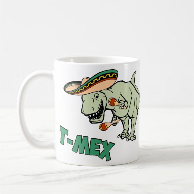 Mug Dinosaure mexicain de Tyrannosaurus de T-Mex T-Rex (Gauche)