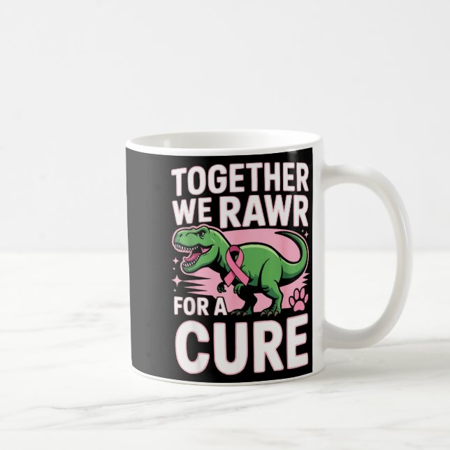 Mug Dinosaure paléontologue sensibilisation au cancer  (Droite)