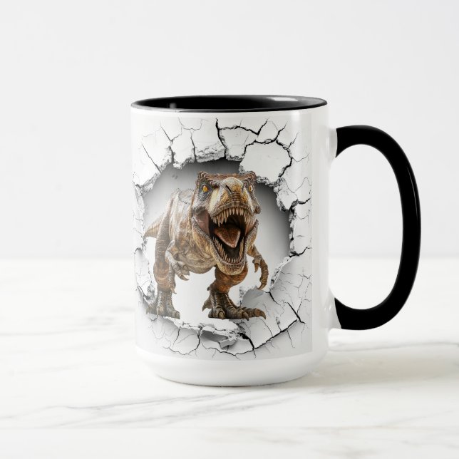 Mug Dinosaure sortant de la grotte (Droite)