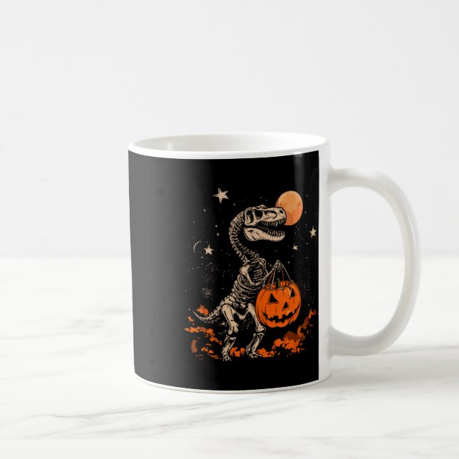 Mug Dinosaure squelette Citrouille effrayant Lune Hall (Droite)