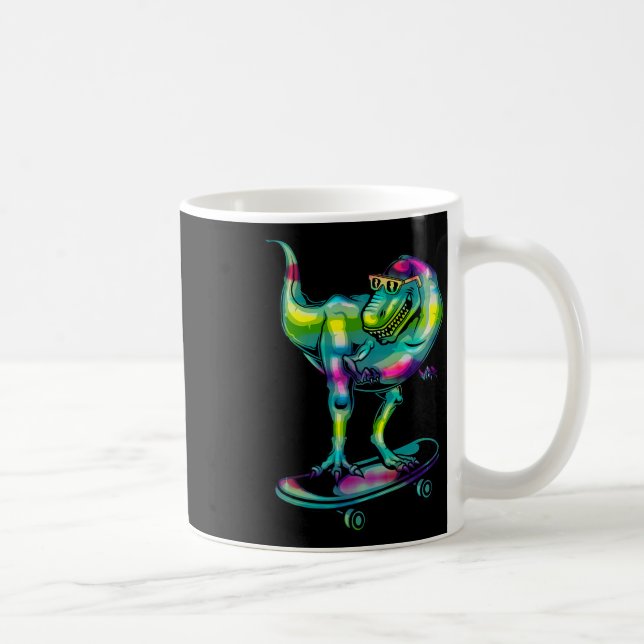 Mug Dinosaure sur skateboard skateboard équipement de  (Droite)