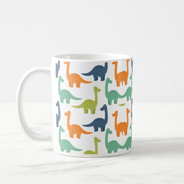 Mug Dinosaures Arrière - plans colorés Enfants (Gauche)