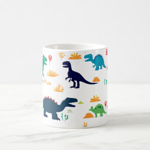 Mug Dinosaures colorés mignon Motif