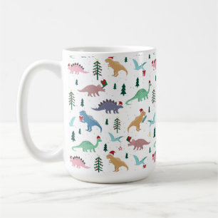 Mug Dinosaures festifs Motif de Noël