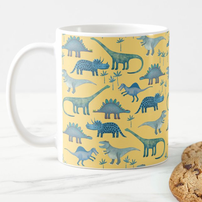 Mug Dinosaures jaune (Créateur téléchargé)