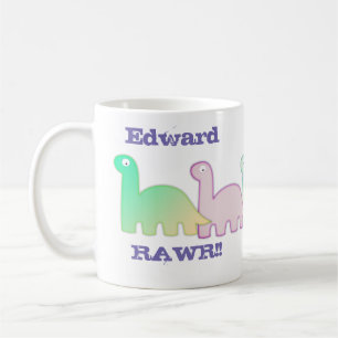 Mug Dinosaures Mignons Couleurs Pastel