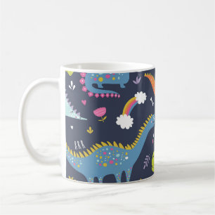 Mug Dinosaures pour enfants : Motif Vintage coloré
