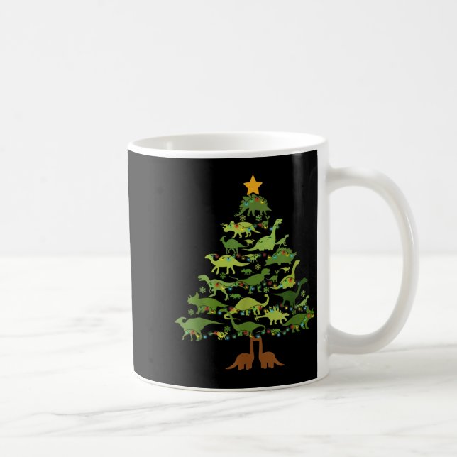 Mug Dinosaurs Christmas Kids Christmas Tree Funny Love (Droite)