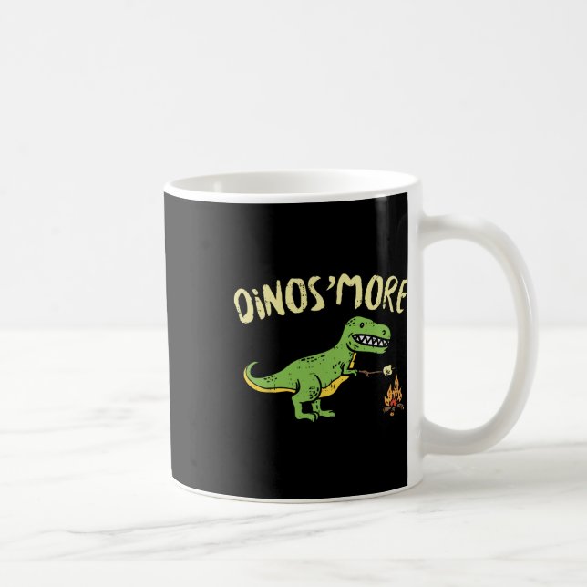 Mug Dinosmore Drôle Dino Smore Camping Camp Dinosaur C (Droite)