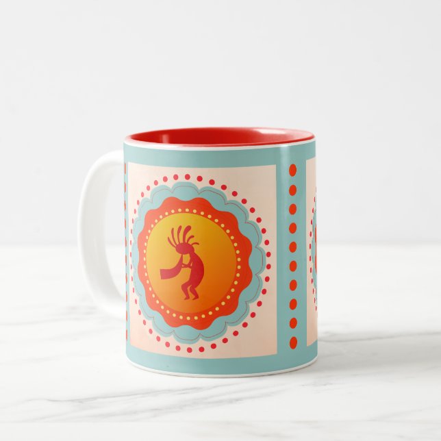 Mug d'inspiration sud-ouest de Kokopelli (Devant gauche)