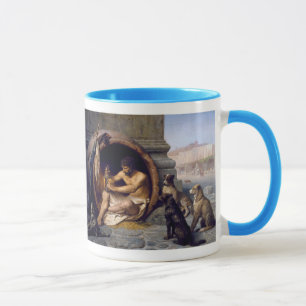 Mug Diogène a entouré par des chiens - par Jean Léo
