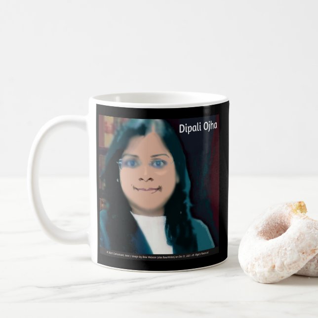 Mug Dipali Ojha dit la confiture de la vérité par Rose (Avec donut)