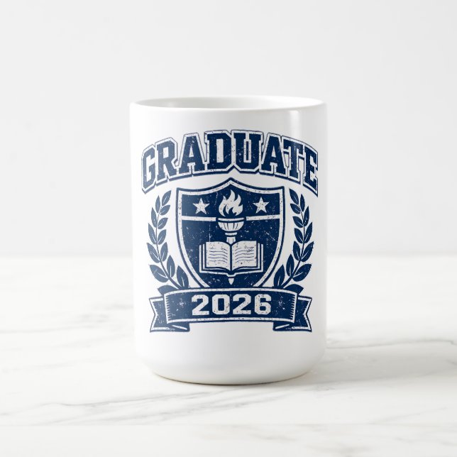 Mug Diplômé 2026 – Réussite Étape Collège (Centre)