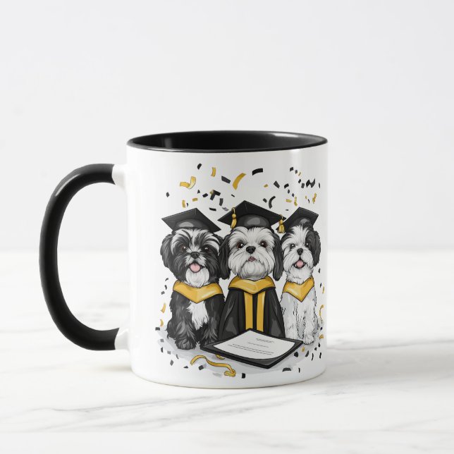 Mug Diplôme Chih Tzu Chiens (Gauche)