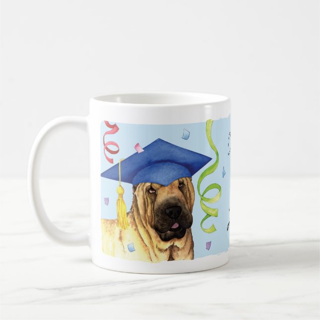 Mug Diplômé chinois de Shar-Pei (Gauche)