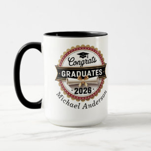 Mug Diplôme classique Badge Promotion 2026 Bicolore