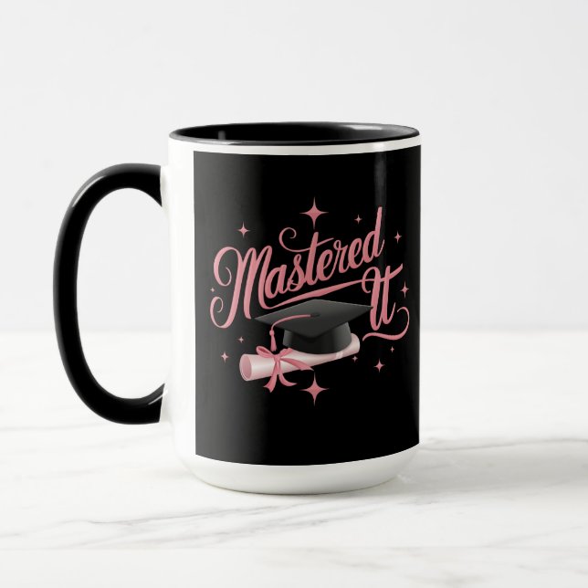 Mug Diplômé Cursus de Master Diplômé MBA Graduation (Gauche)