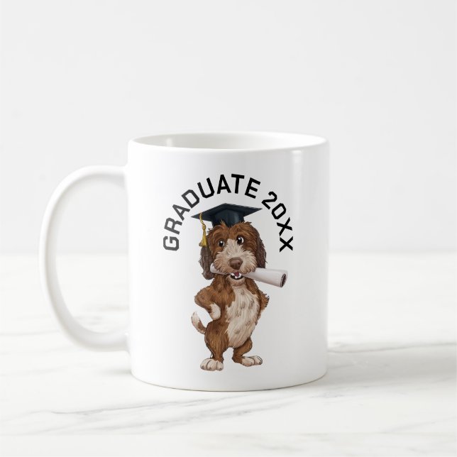 Mug Diplôme de chien personnalisé (Gauche)