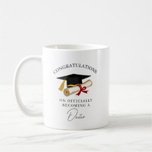 Mug Diplôme de docteur personnalisé