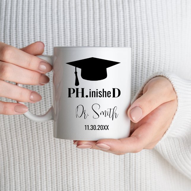 Mug Diplôme de doctorat Nouveau doctorat Doctorat étud (Créateur téléchargé)