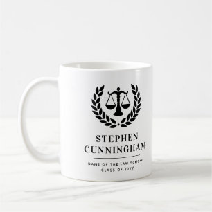 Mug Diplôme de droit moderne personnalisé
