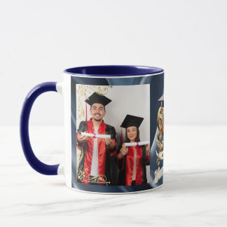 Mug Diplôme de fin d'études personnalisé Elite BLEU-Ma