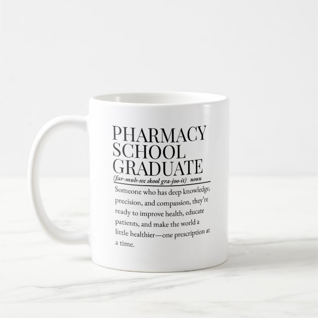 Mug Diplômé de la faculté de pharmacie (Gauche)
