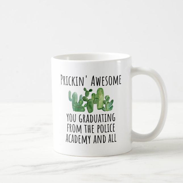 Mug Diplôme de l'Académie de police Idée cadeau (Droite)