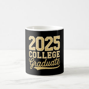 Mug Diplômé de l'université 2025 Fin d'études Supérieu