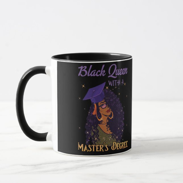Mug Diplôme de maîtrise de la Reine noire (Gauche)