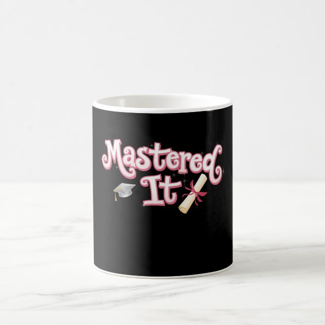 Mug Diplômé de maîtrise diplômé de maîtrise (Centre)