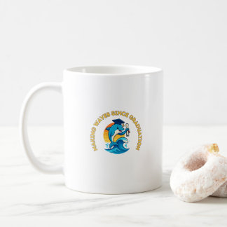 Mug Diplômé de sciences marines Dauphin drôle