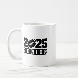 Mug Diplômé du lycée 2025 de football senior Cl de 202