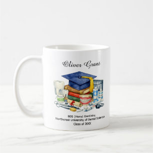 Mug Diplômé en chirurgie dentaire  Nom et diplôme pers