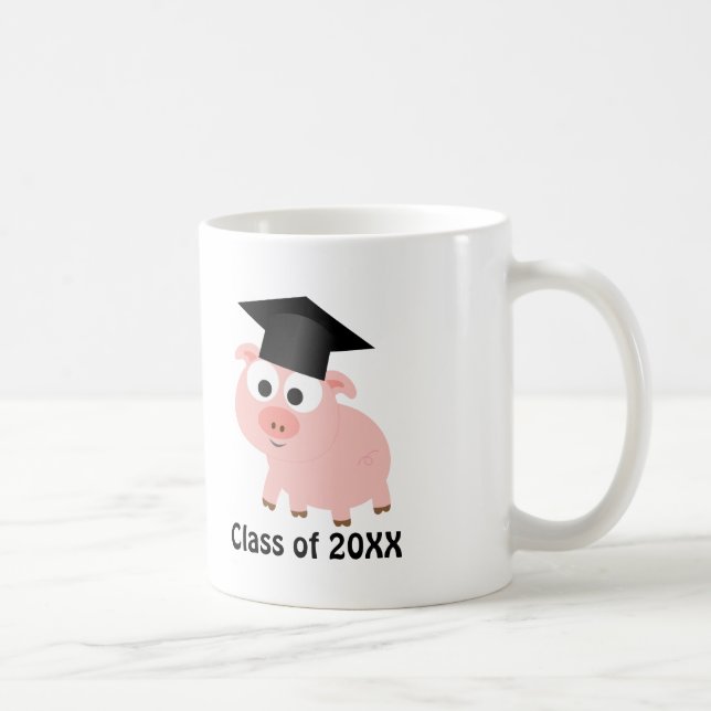 Mug Diplômé en cochon 20XX (Droite)