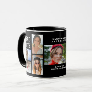 Mug Diplômé en multi-photo de script moderne