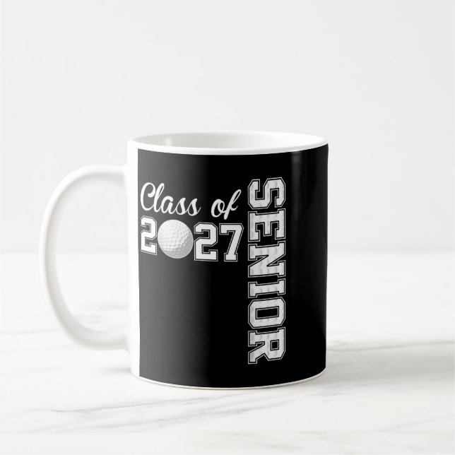Mug Diplômé Golf Senior 2027 Cl de 27 Graduation (Gauche)