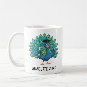 Mug Diplômé Paon Personnalisé