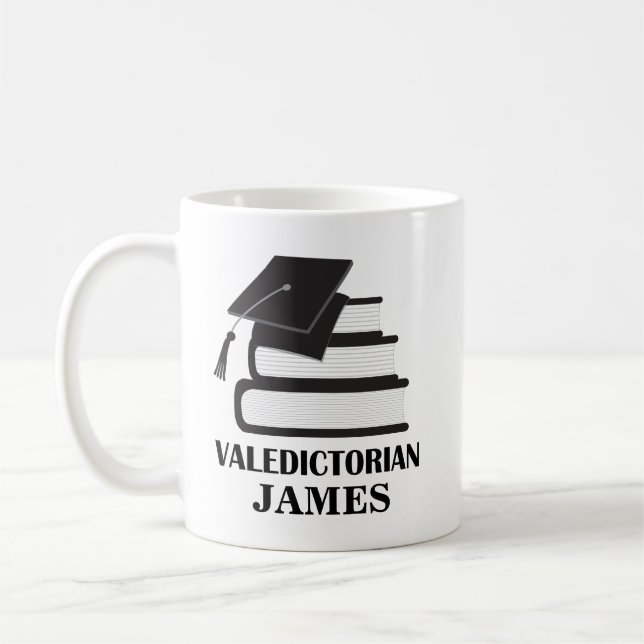Mug Diplôme personnalisé de cadeau de Valedictorian (Gauche)