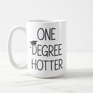 Mug Diplômé un degré plus chaud drôle masters collège