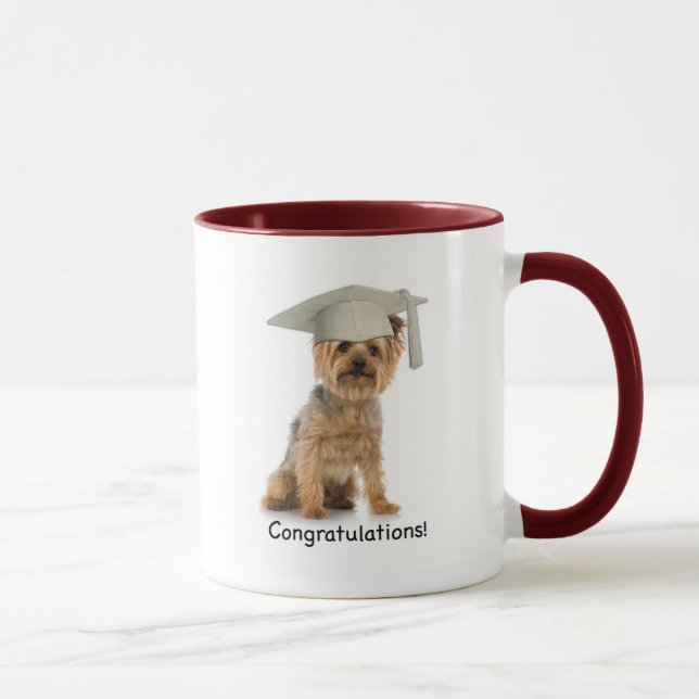 Mug Diplôme Yorkie Félicitations Yorkie (Droite)
