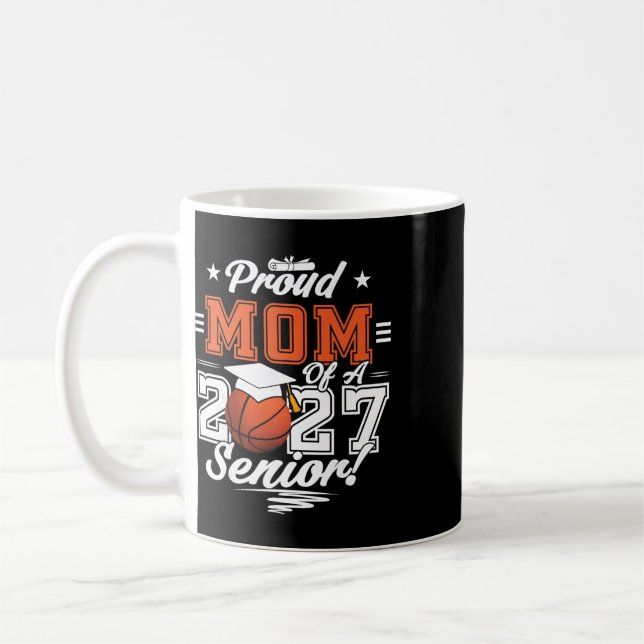 Mug Diplômée 2026 Maman fière d'un basketteur en termi (Gauche)