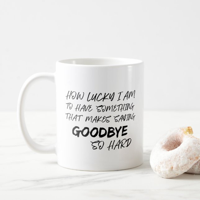 Mug Dire adieu si dur souvenir commémoratif (Avec donut)