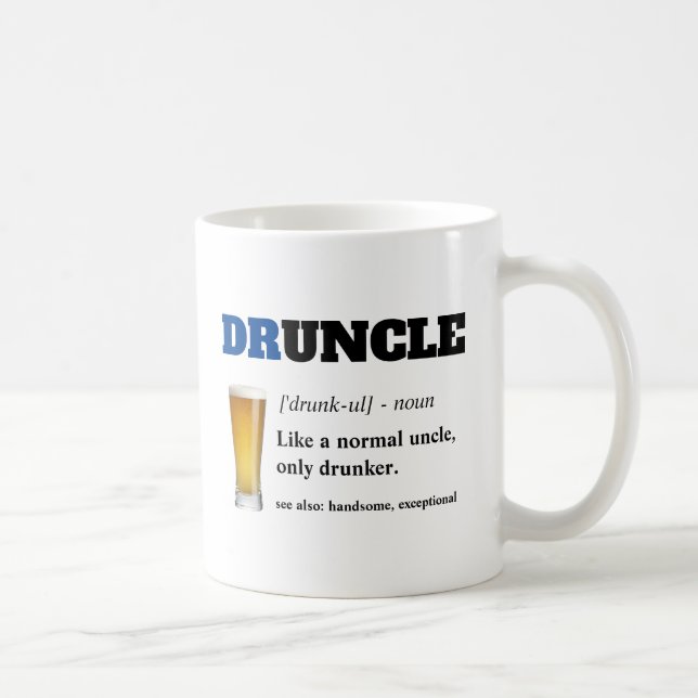 Mug Dire drôle - Oncle fou de Drunny (Droite)