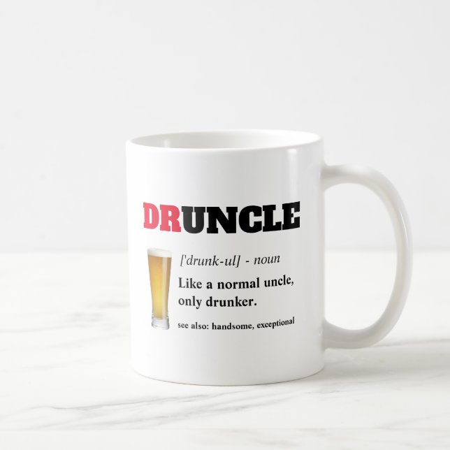 Mug Dire drôle - Oncle fou de Drunny (Droite)